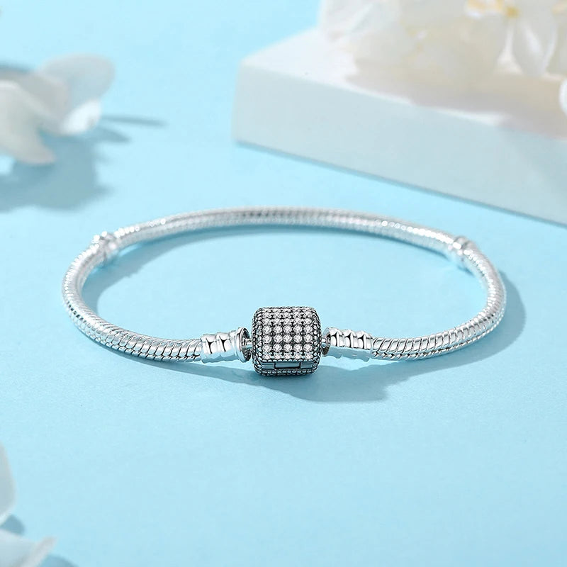 Sterling Love Clip Bracelet