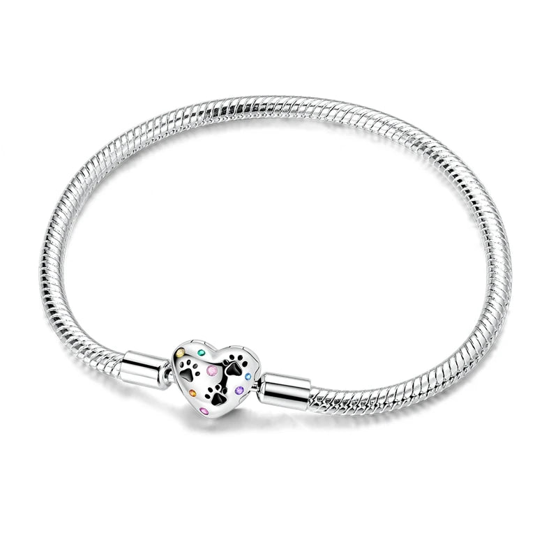 Sterling Glow Heart Bracelet