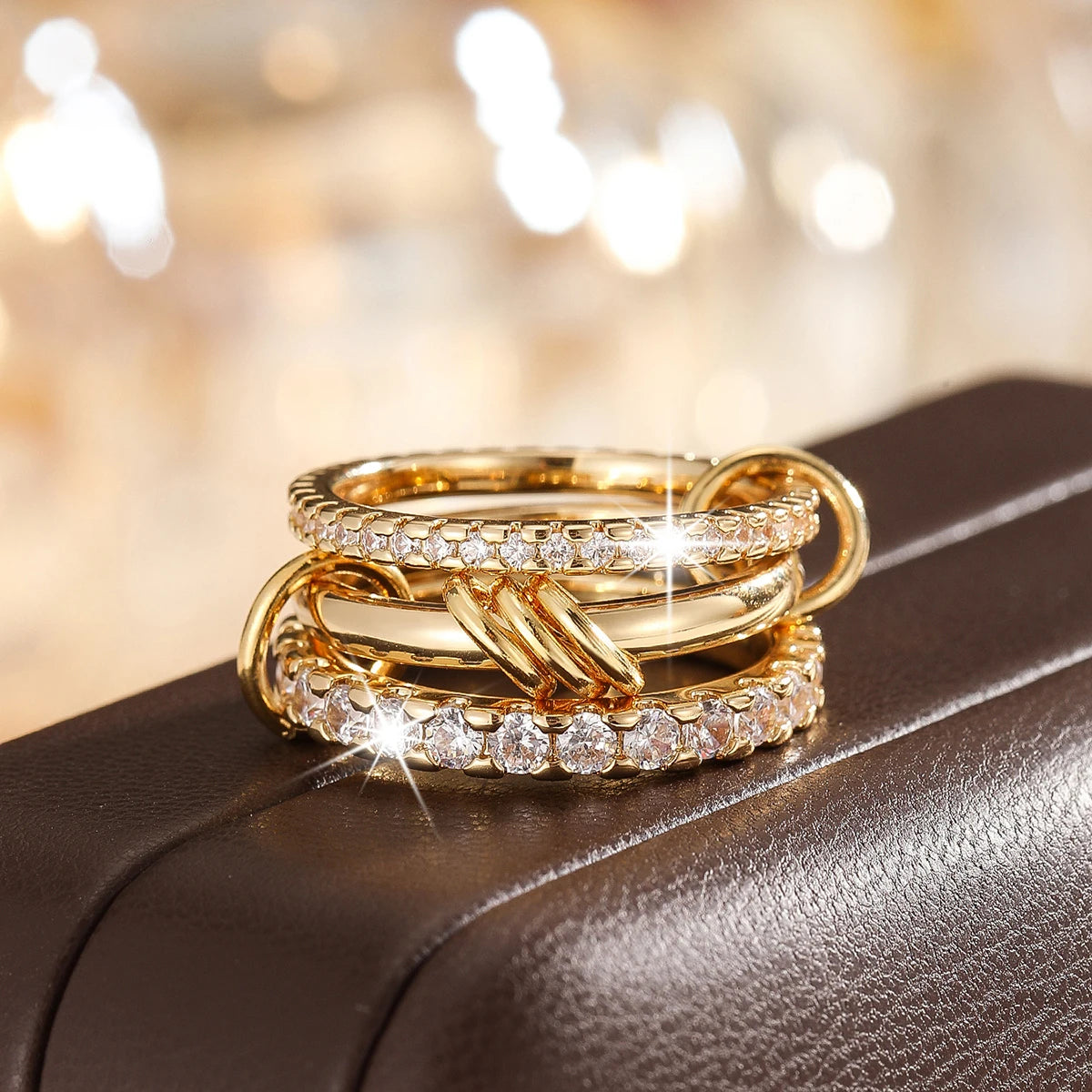 QuadGlow Layered Rings