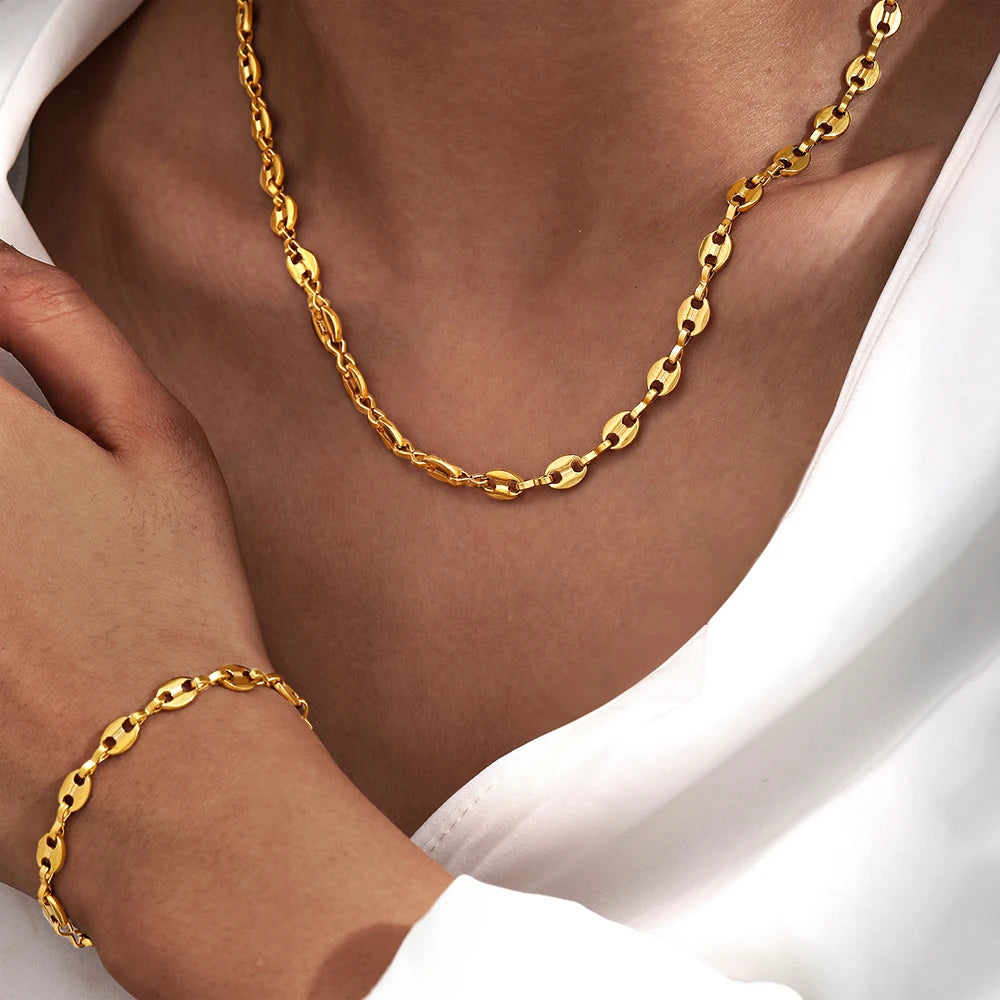 Opaline Charm Bracelet & Necklace Set