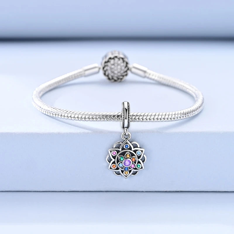 Lotus Bloom Spinner Charm