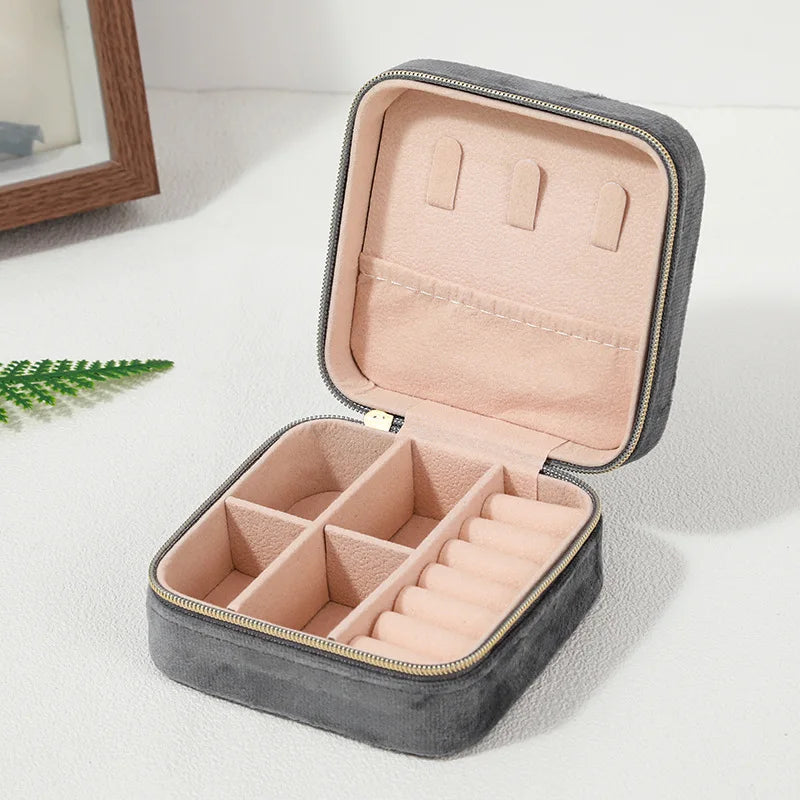 Luxury Velvet Travel Jewelry Case