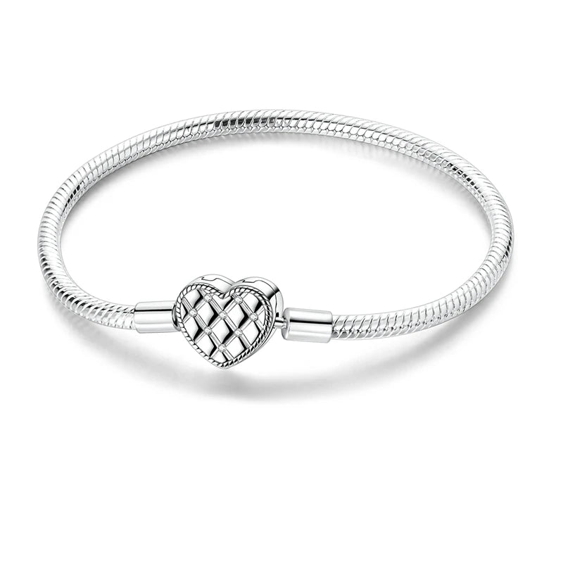 Sterling Glow Heart Bracelet