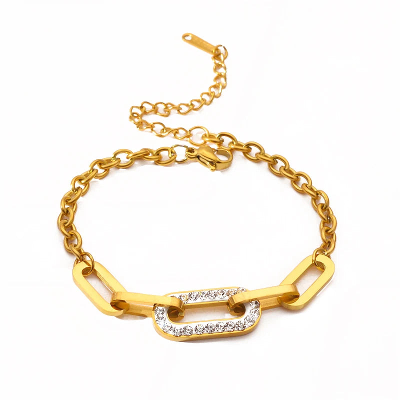 Celestia Gold Chain Bracelet