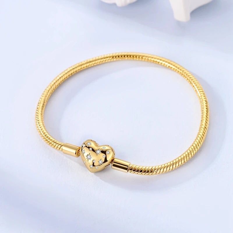 Sterling Glow Heart Bracelet