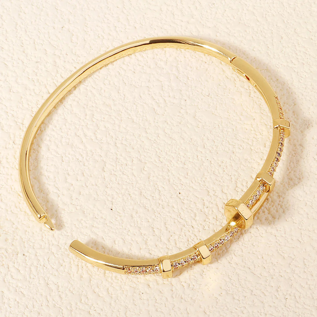 Elegant Spark Open Bangle