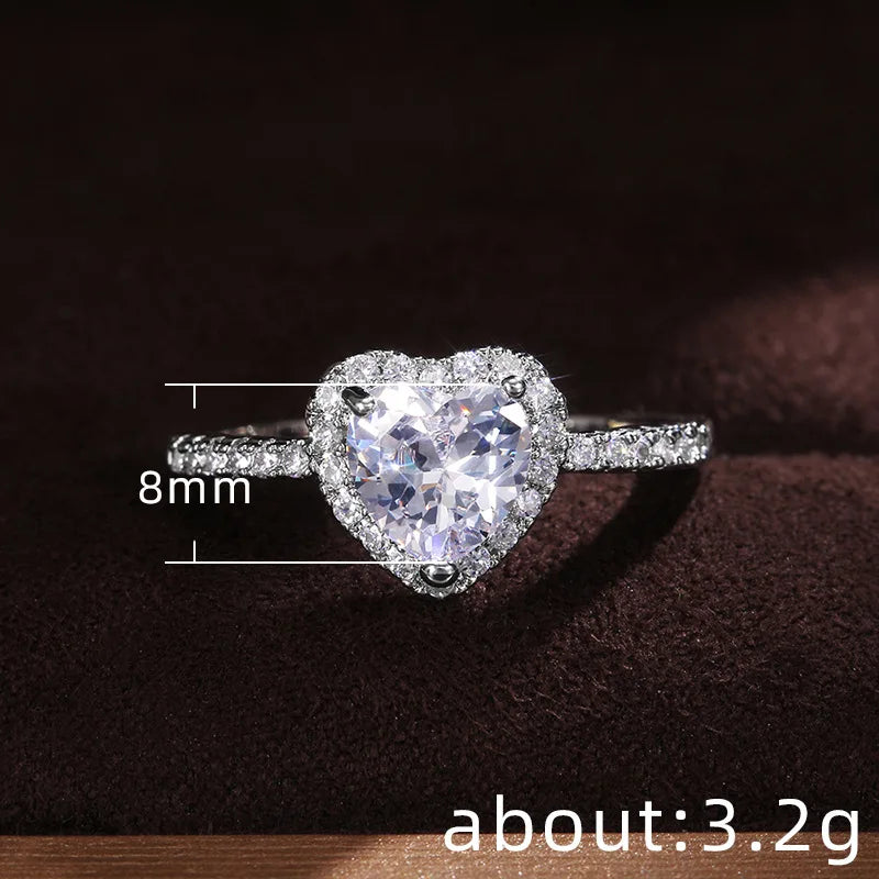 Ruby Glow Heart Ring