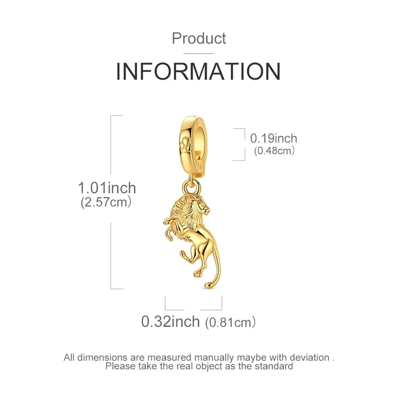 Golden Zodiac Sterling Silver Charm