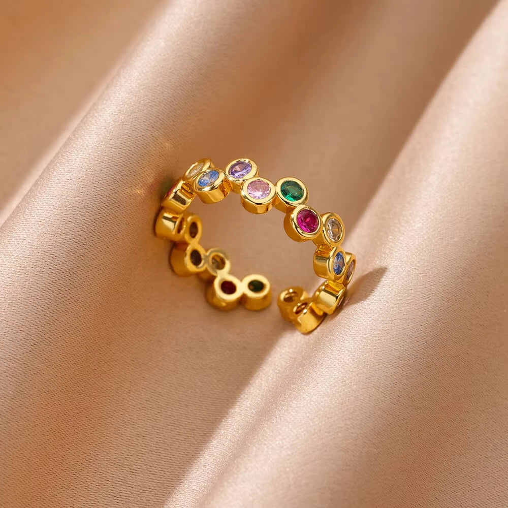 Aurora Shine Gold Ring