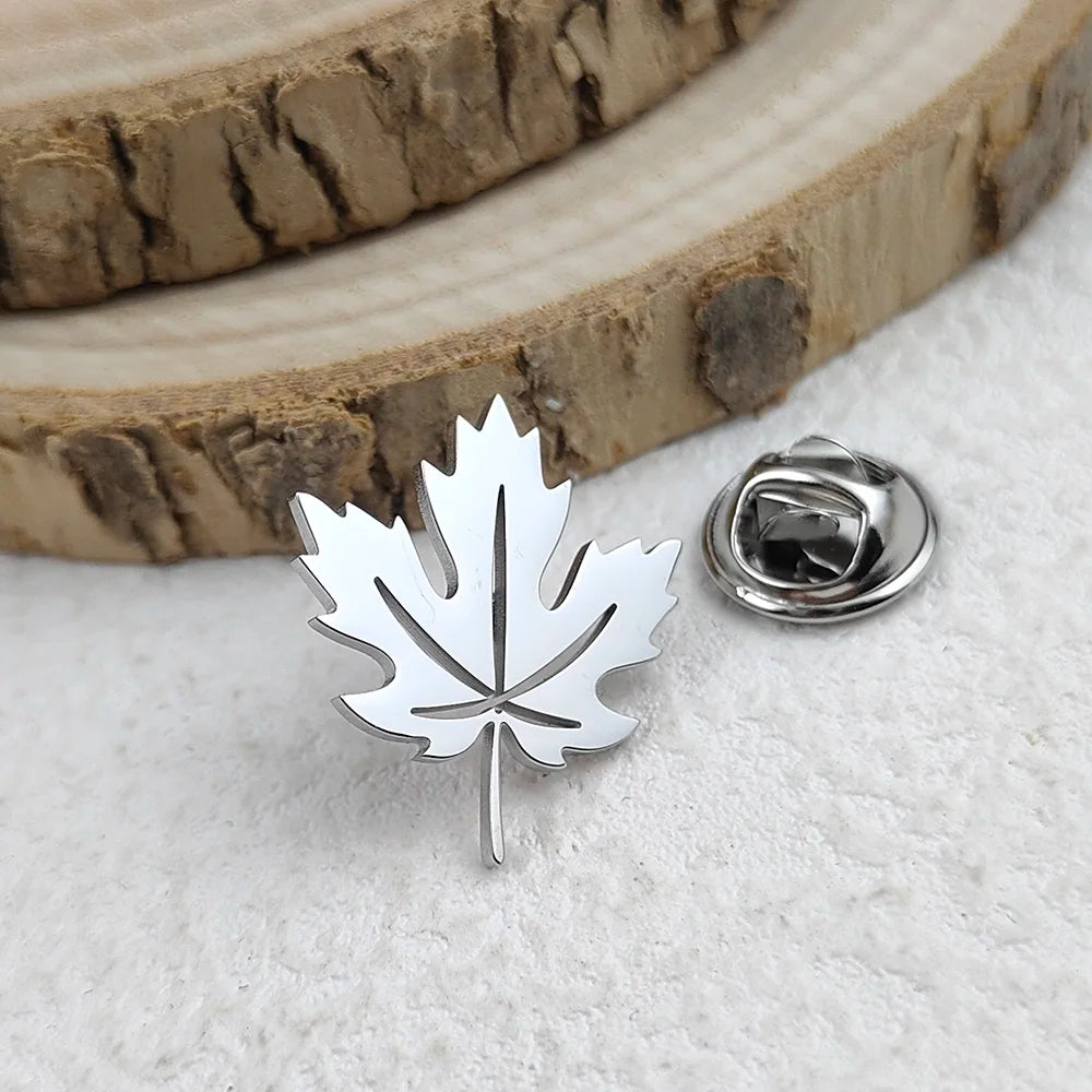 Maple Crest Brooch