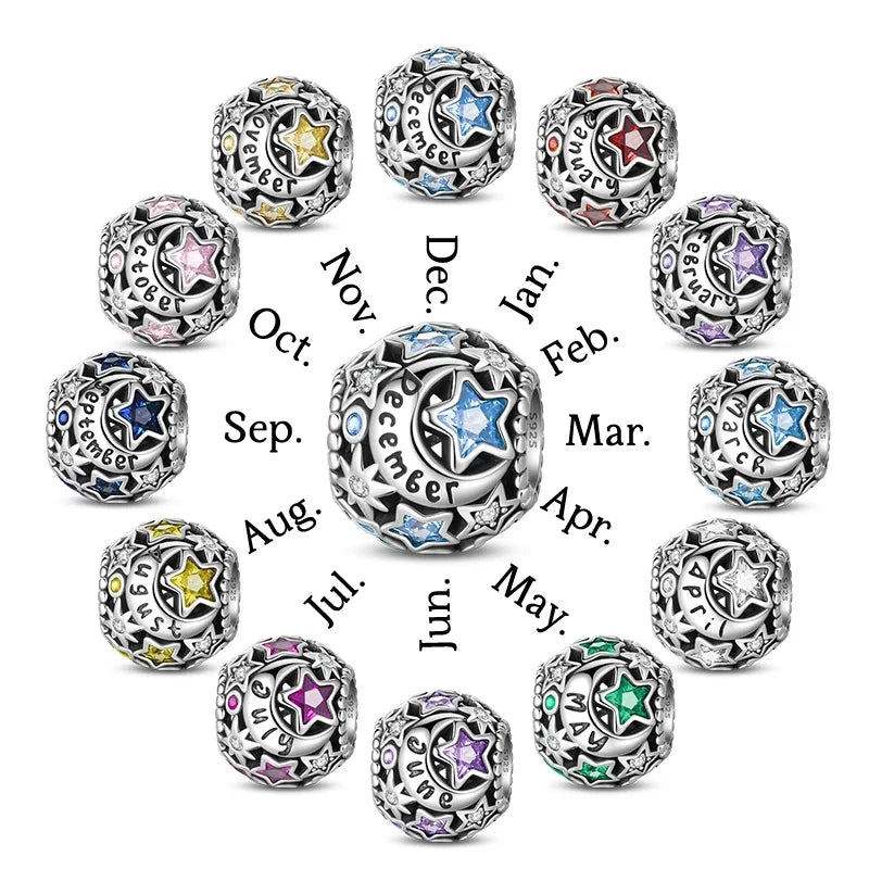 Timeless Spark 925 Birthstone Month Charm