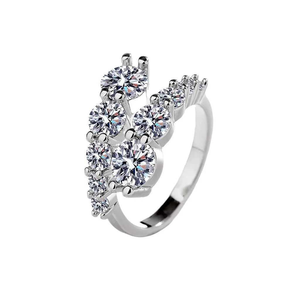 Celeste Enamel Zircon Ring