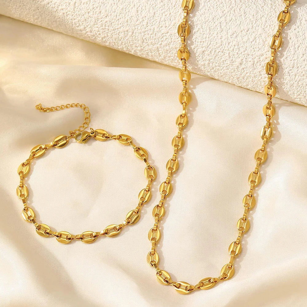 Opaline Charm Bracelet & Necklace Set