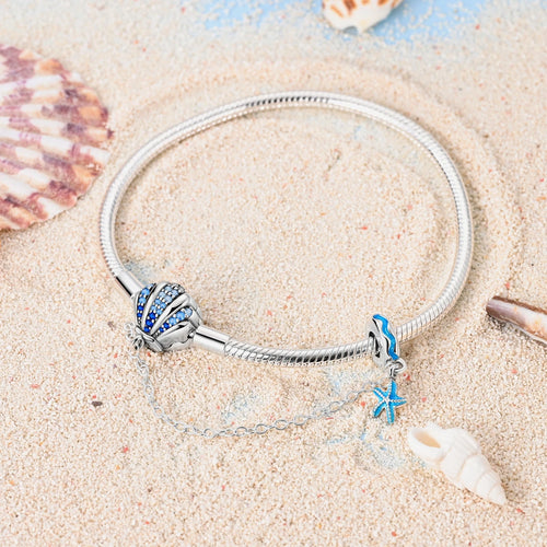 Aqua Charm Bracelet