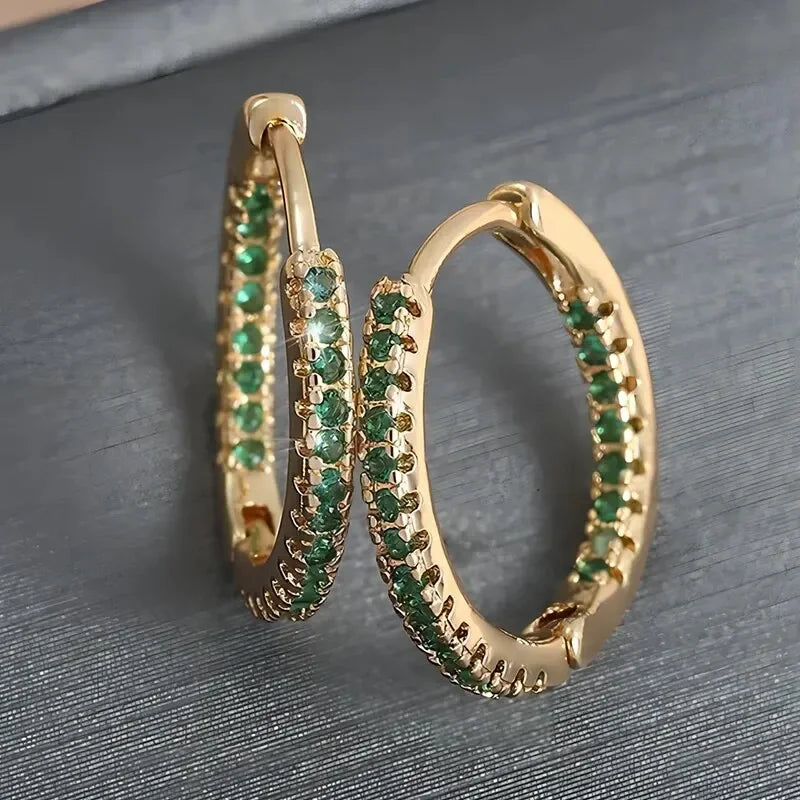 Rainbow Glow Gold Earrings
