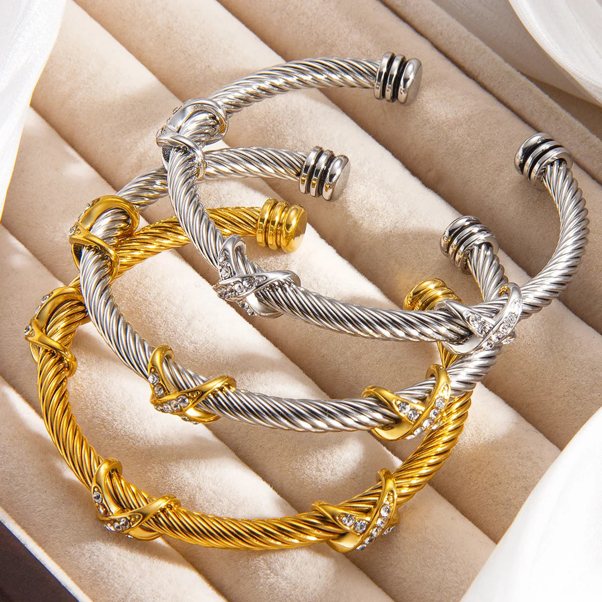 Royal Twist Cuff Bracelet