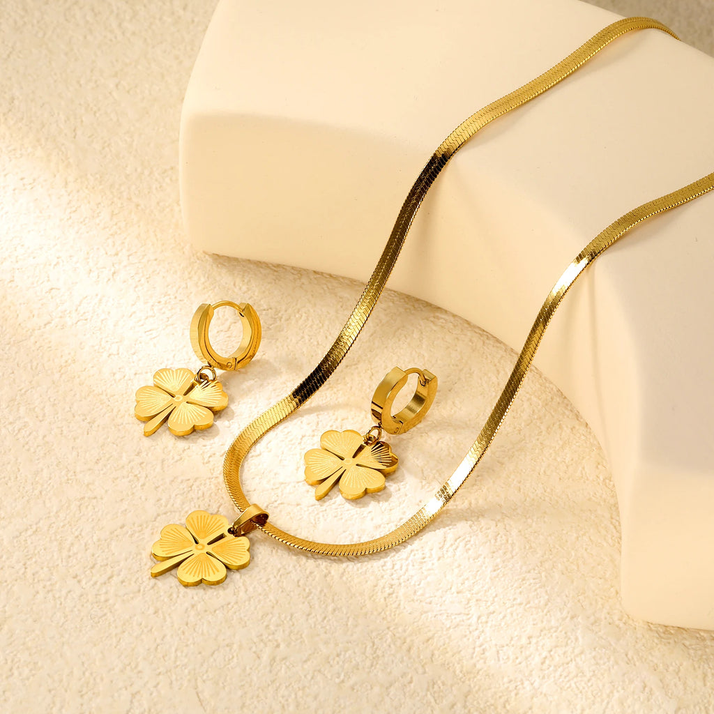 Fortuna Clover Jewelry Set