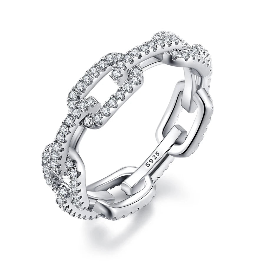 Platina Spark Stack Ring