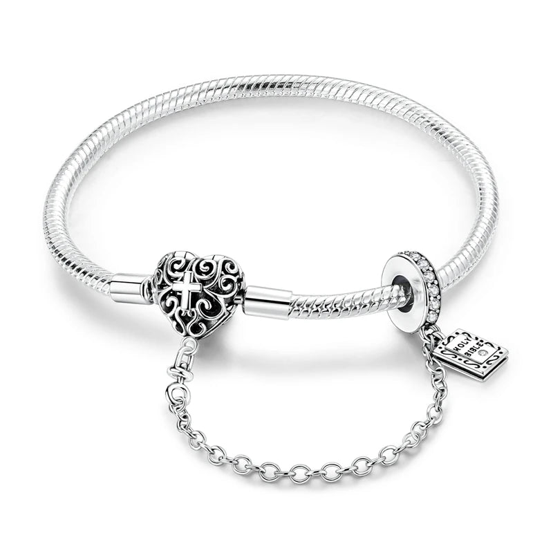 Sterling Glow Heart Bracelet