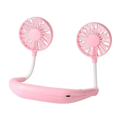USB Portable Neck Fan – Hands-Free 3-Speed Cooling for Travel, Sports & Home