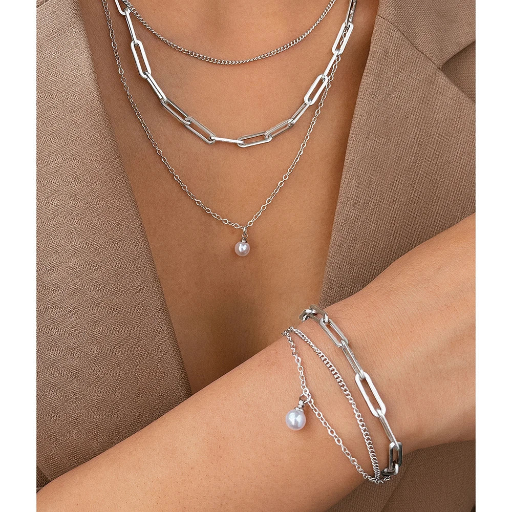 LumiPearl Necklace Set