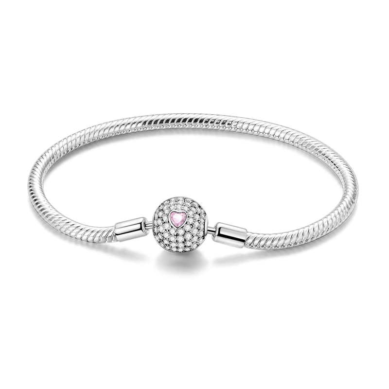 Sterling Glow Heart Bracelet