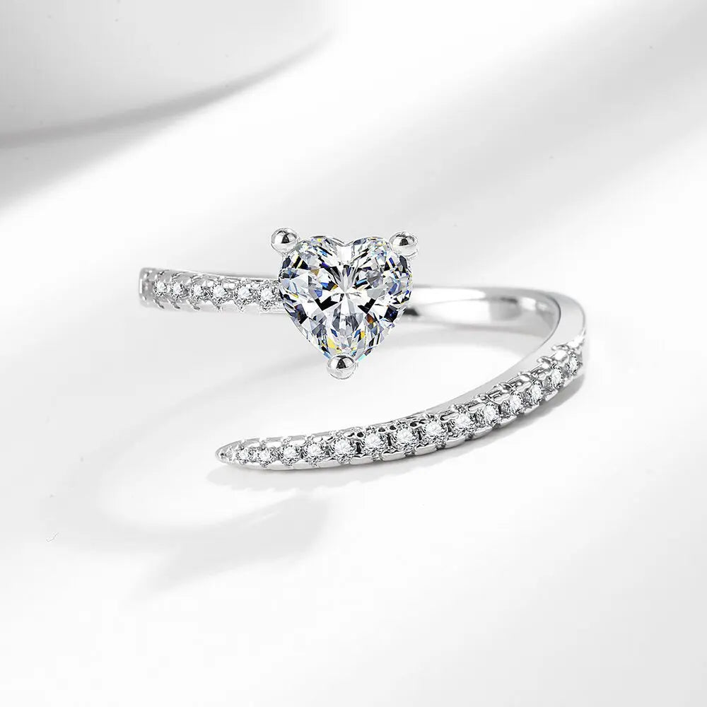 Elara Geometric Zircon Ring