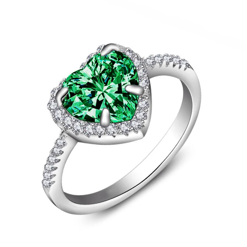 Ruby Glow Heart Ring