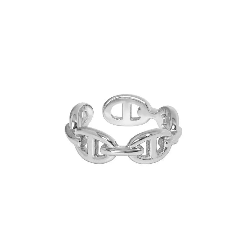 Hollow Link Ring