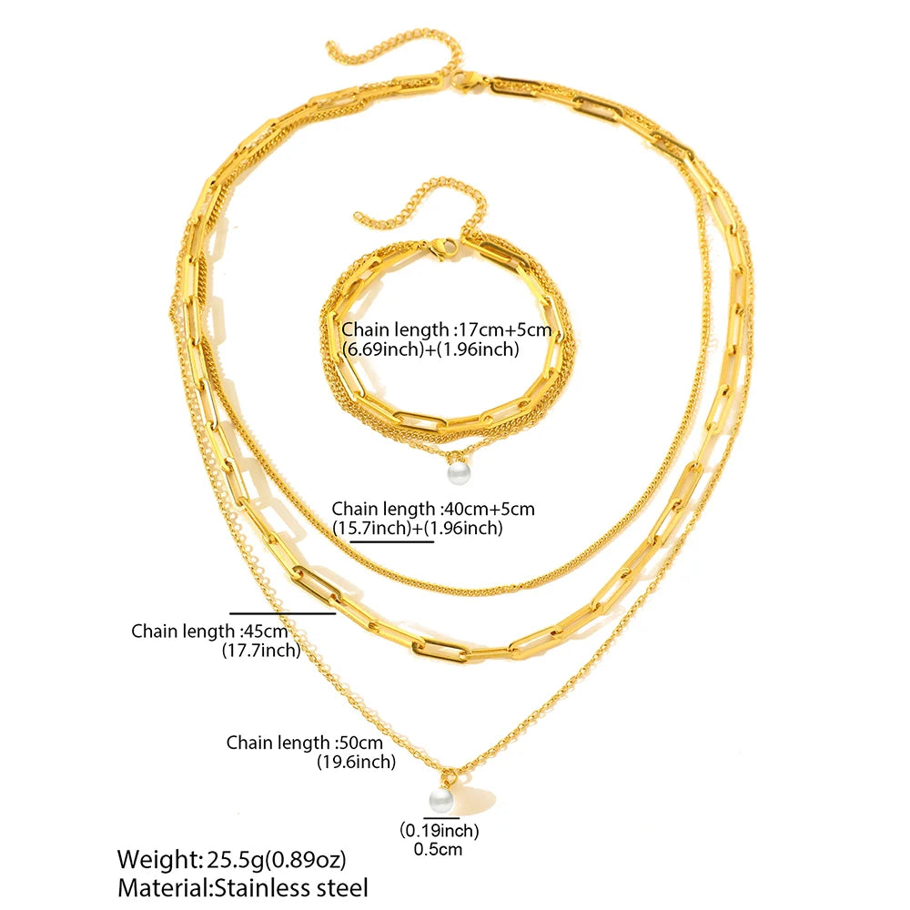 LumiPearl Necklace Set