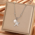 Ocean Pearl Starfish Necklace