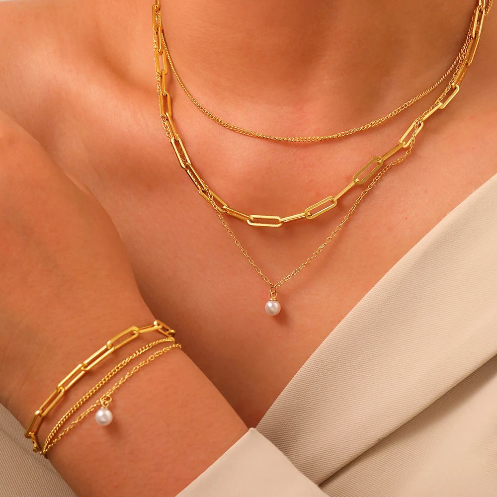 LumiPearl Necklace Set