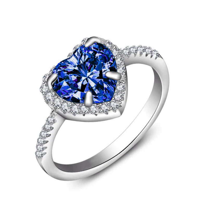 Ruby Glow Heart Ring