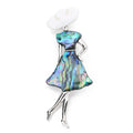 Seashell Sun Hat Brooch