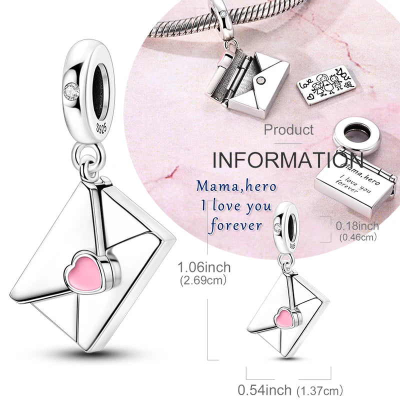 Beloved Mom Letter Charm