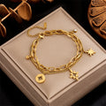 LunaGlow Star Layer Bracelet