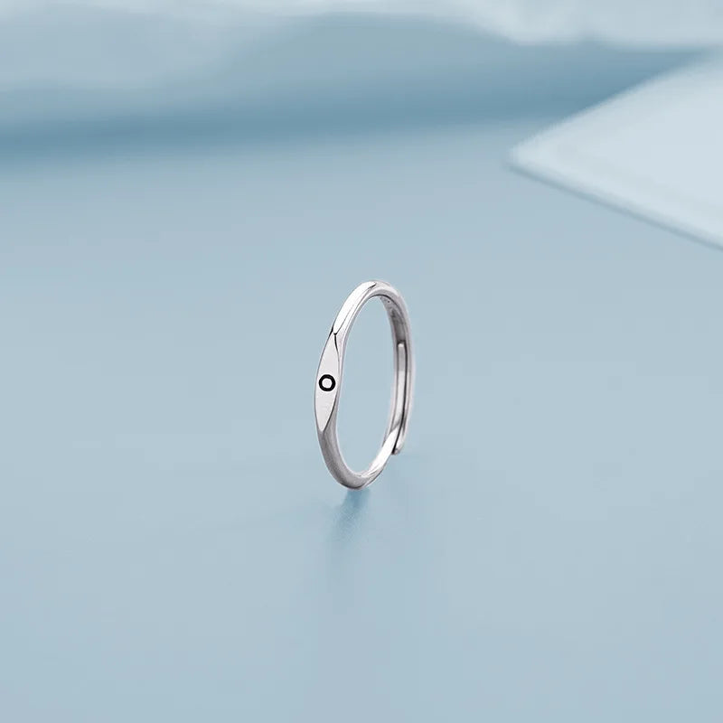 Silver Alphabet Ring