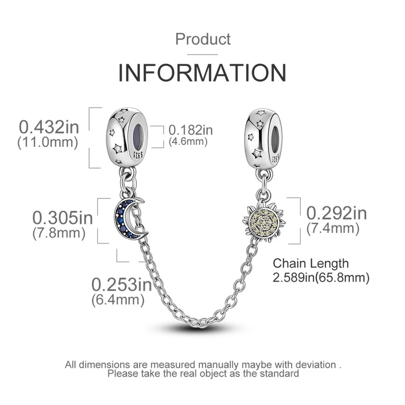 Celestial Moon & Star Safety Charm