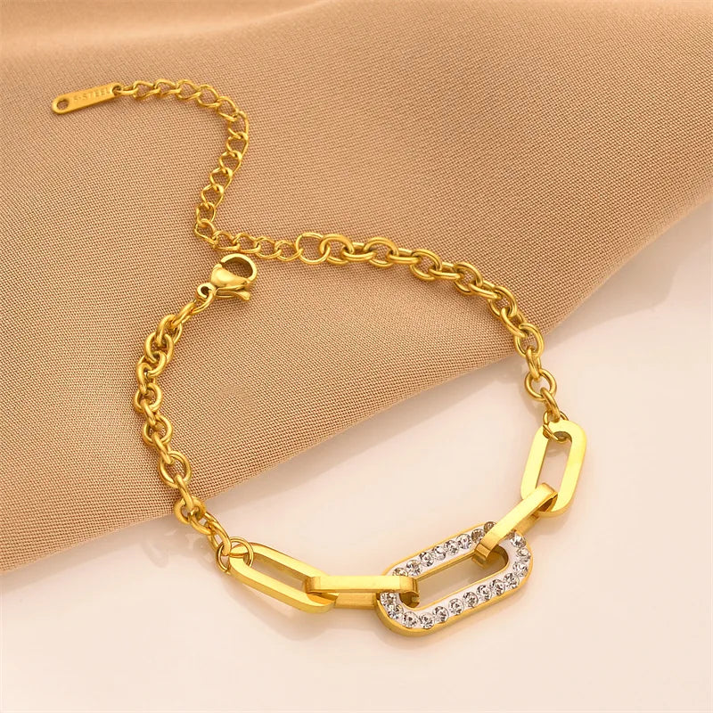 Celestia Gold Chain Bracelet