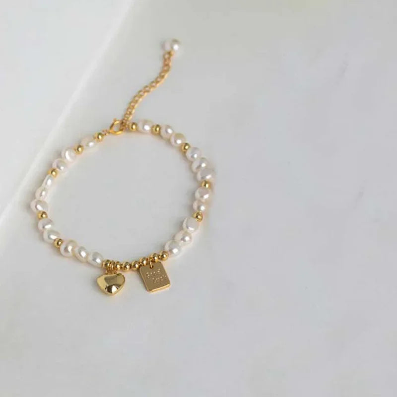 Luna Pearl Love Bracelet