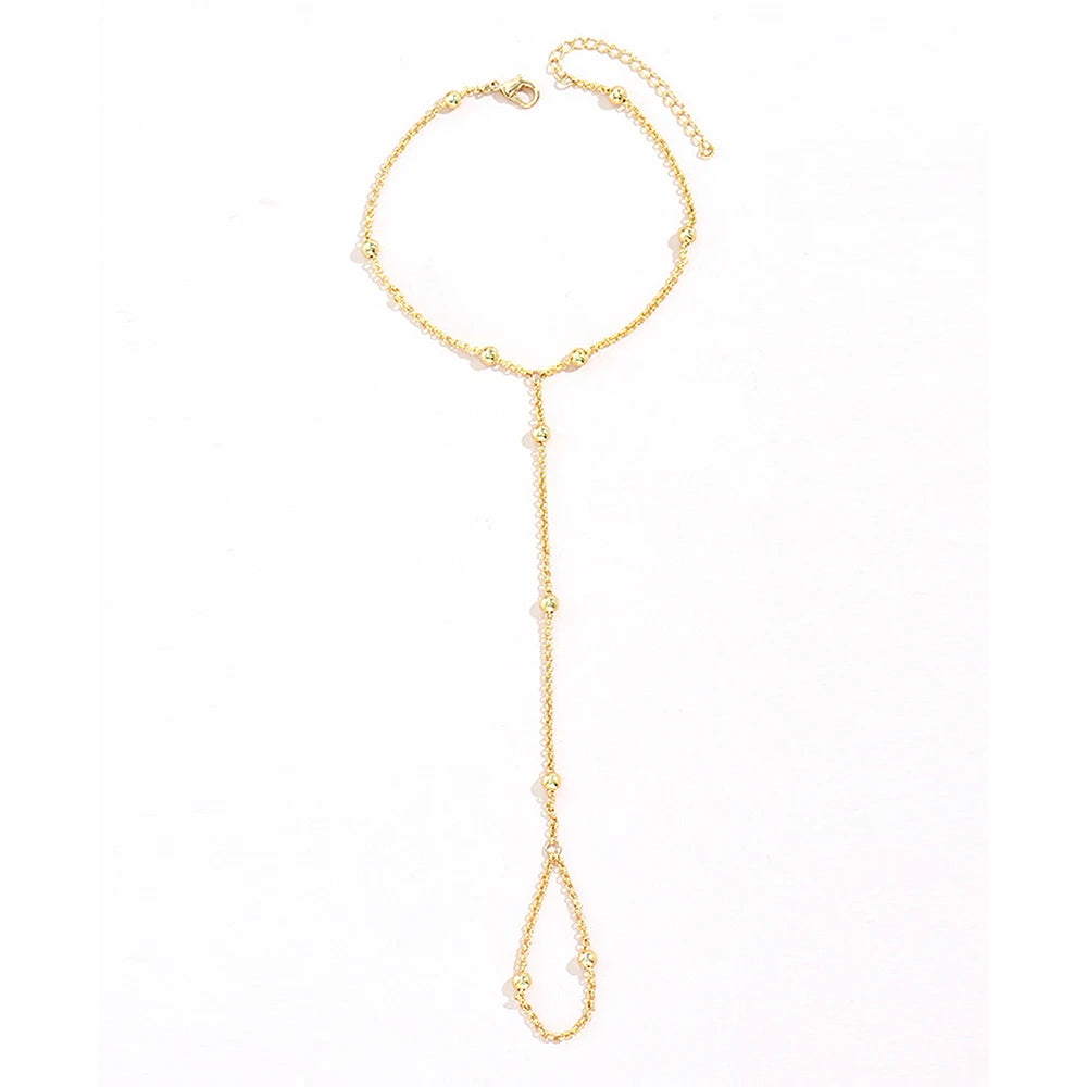 Minimalist Beaded Hand Chain