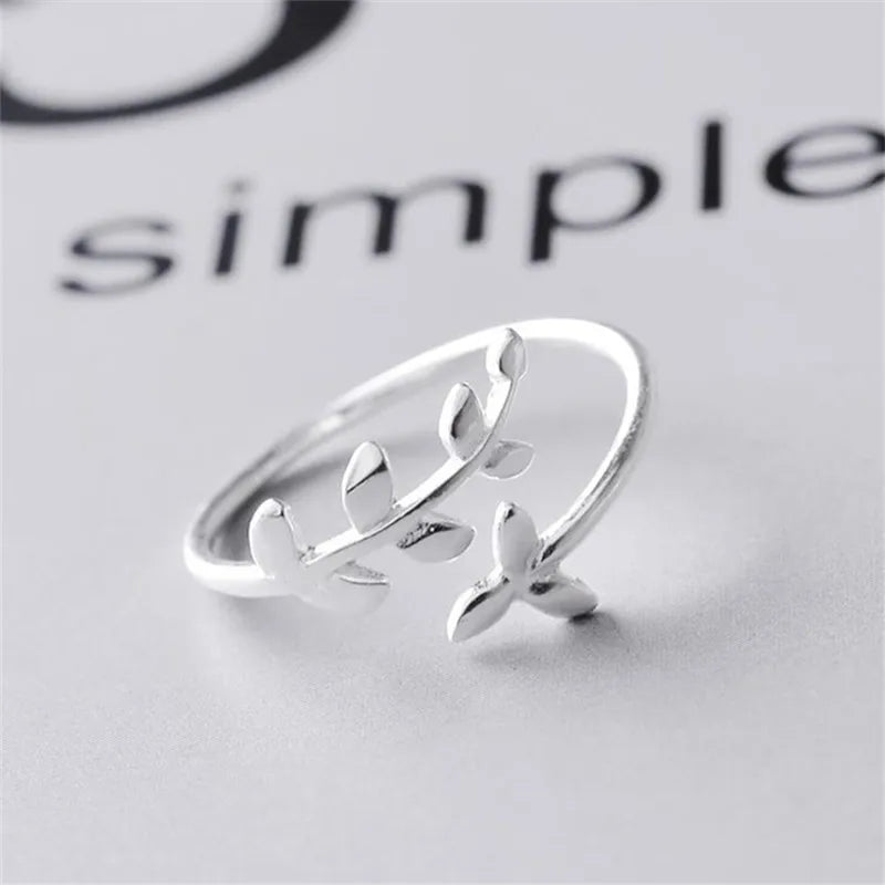 Olive Grace Silver Ring