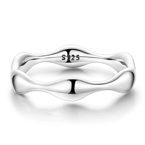 925 Sterling Silver Liquid Droplet Ring