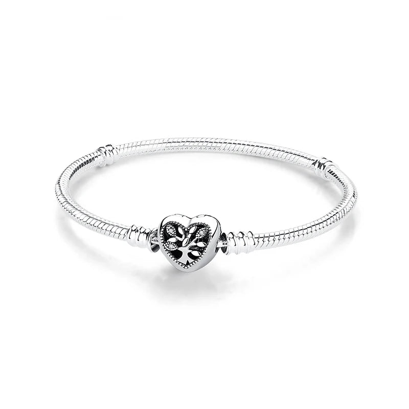 Sterling Love Clip Bracelet