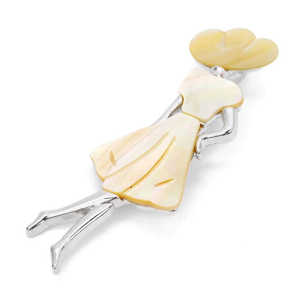 Seashell Sun Hat Brooch