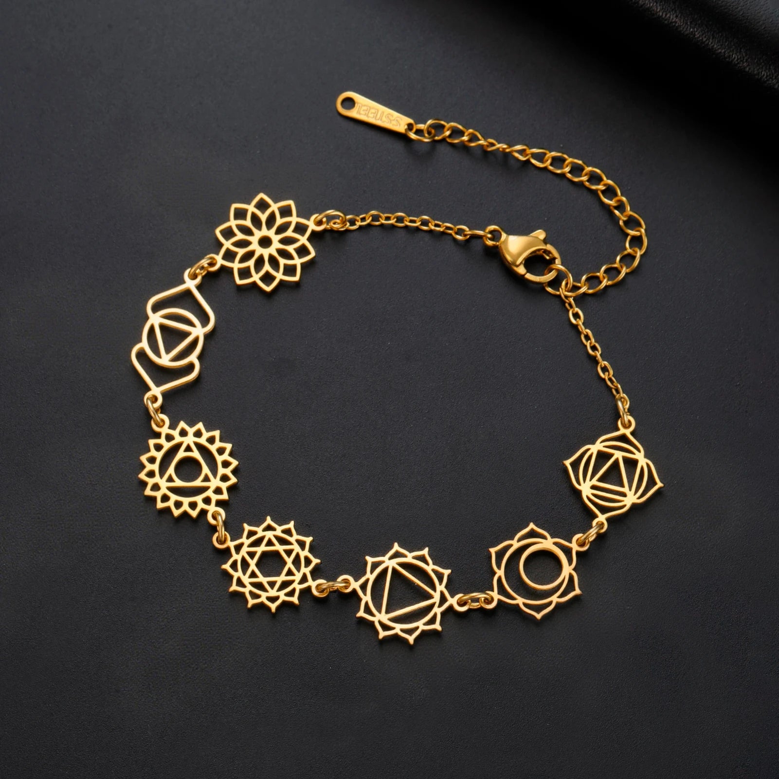 7 Chakra Charm Bracelet