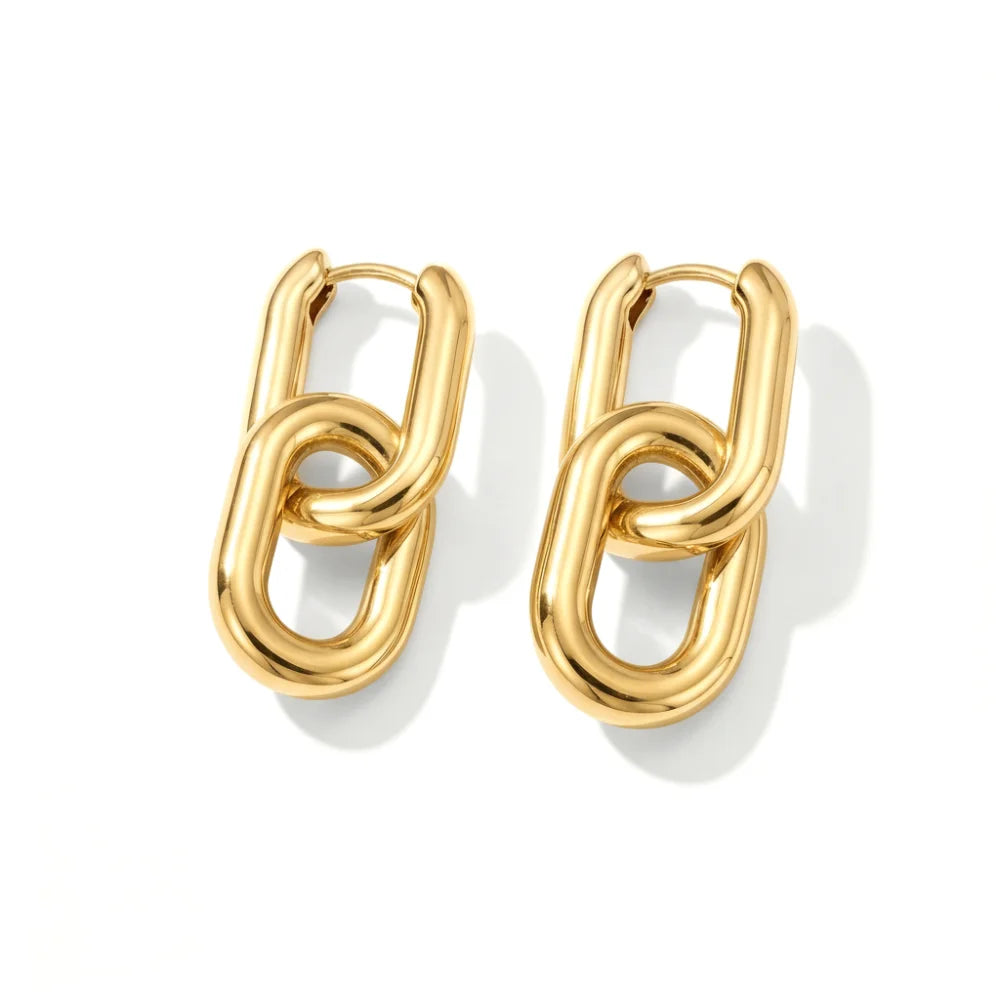GeoGlow U-Hoop Earrings
