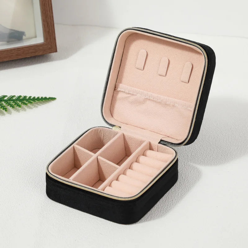 Luxury Velvet Travel Jewelry Case
