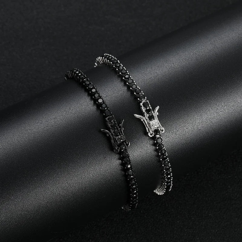 Charmé Black Tennis Bracelet
