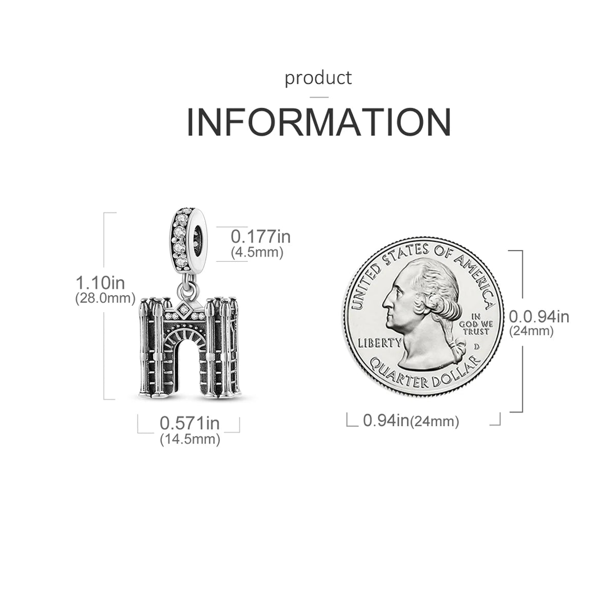 Paris Sky Journey Charm